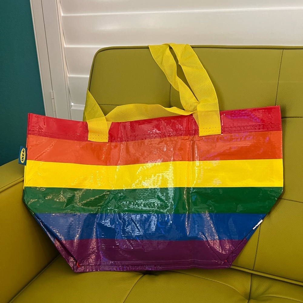 2 Small Rainbow IKEA Bags Pride